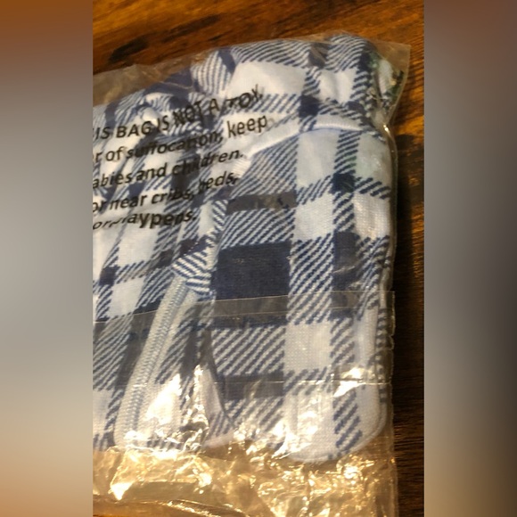 Baby Boy’s Holiday Blanket Sleeper Footie Pajamas Size 6 Months New With Tags - Picture 6 of 7